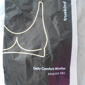 Truekind Daily Comfort Wirefree Shaper Bra, White, 3XL